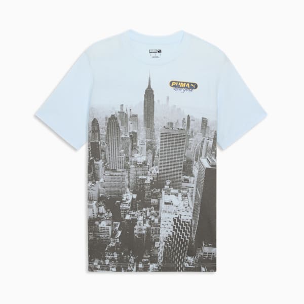 NYC Flagship Skyline Men's Tee, Icy Blue, extralarge