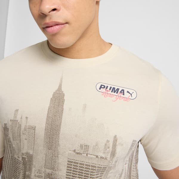 NYC Flagship Skyline Men's Tee, Alpine Snow, extralarge