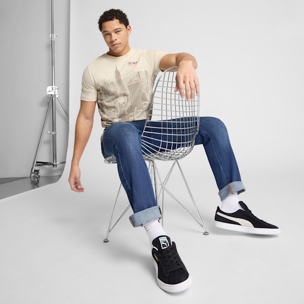 NYC Flagship Skyline Men's Tee, Alpine Snow, extralarge