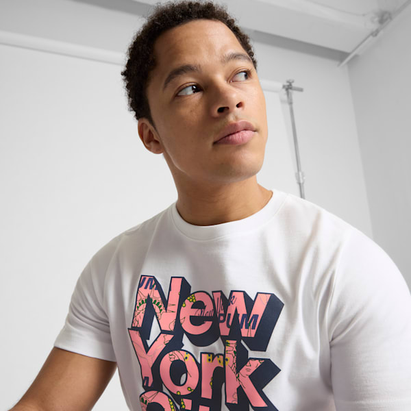NYC Flagship Graphic Men's Tee, PUMA White, extralarge