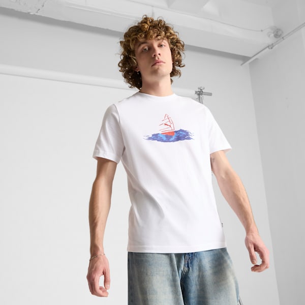 NYC Flagship Boat Racing Men's Tee, PUMA White, extralarge