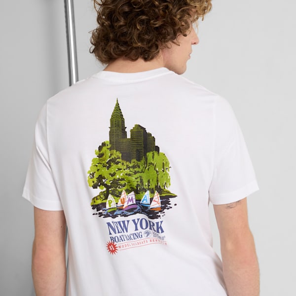 NYC Flagship Boat Racing Men's Tee, PUMA White, extralarge