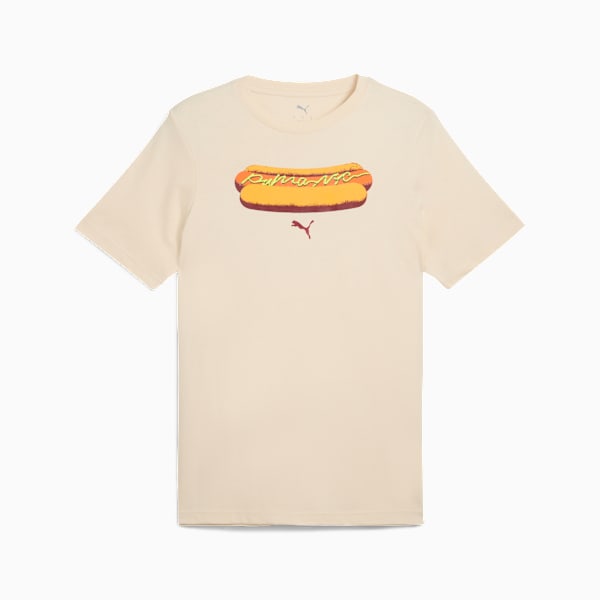 GRAPHICS NYC Hot Dog Tee, Alpine Snow, extralarge