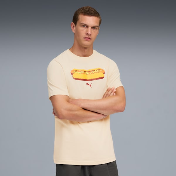 NYC Men's Hot Dog Graphic Tee, Alpine Snow, extralarge