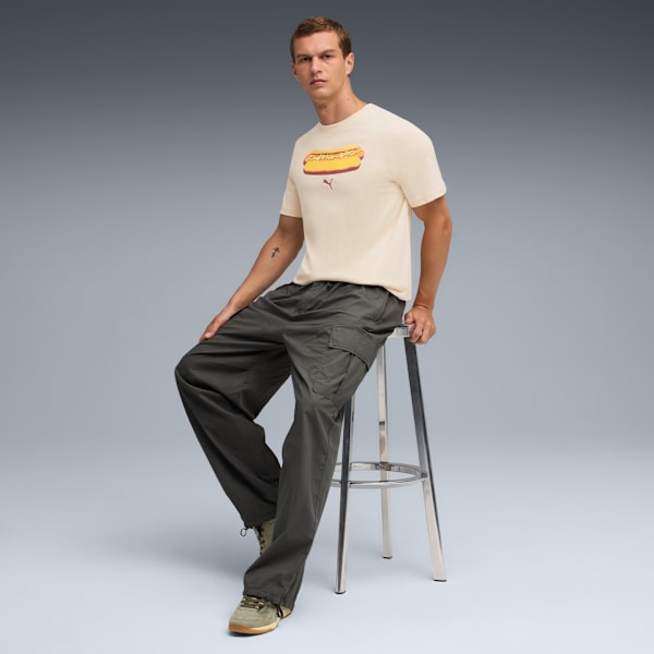 NYC Men's Hot Dog Graphic Tee, Alpine Snow, extralarge
