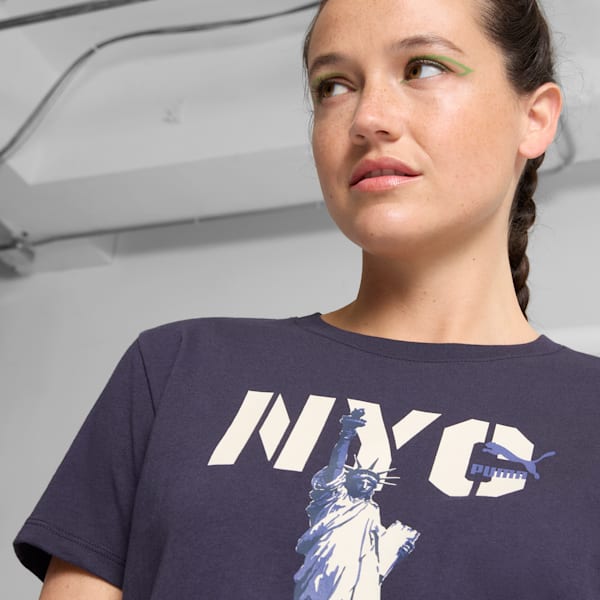 Camiseta para mujer Big Liberty NYC Flagship, New Navy, extralarge
