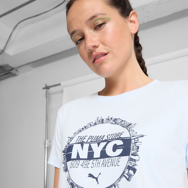 Camiseta de mujer Skyline NYC Flagship, Icy Blue, extralarge