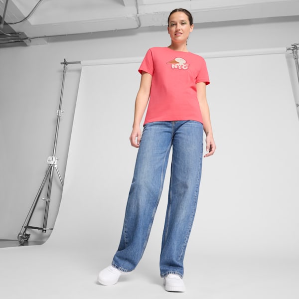 Camiseta para mujer Ice Cream NYC Flagship, Peach Frost, extralarge