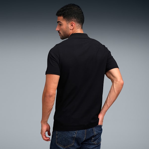 F1 Essentials Men's Cotton Logo Polo, PUMA Black, extralarge-IND