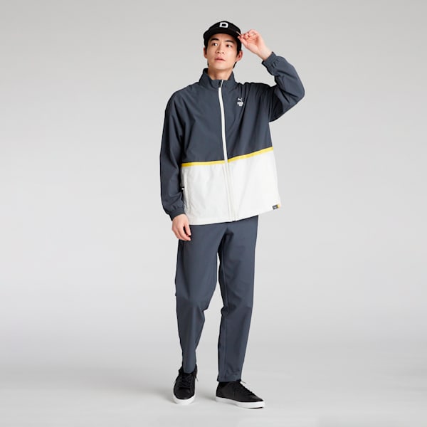 メンズ ゴルフ FOG パネル カラー リラックス フルジップ ジャケット, Strong Gray-Warm White, extralarge-JPN