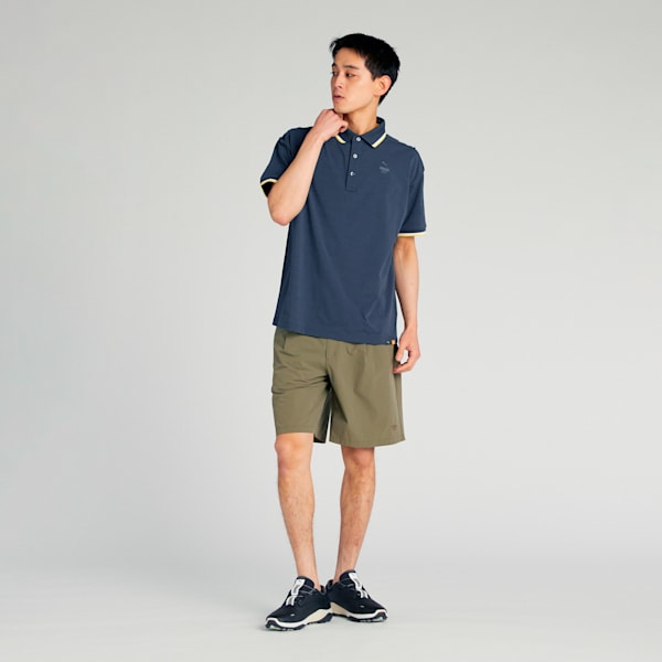 メンズ ゴルフ FOG リブ カラー 半袖 ポロシャツ, Strong Gray, extralarge-JPN