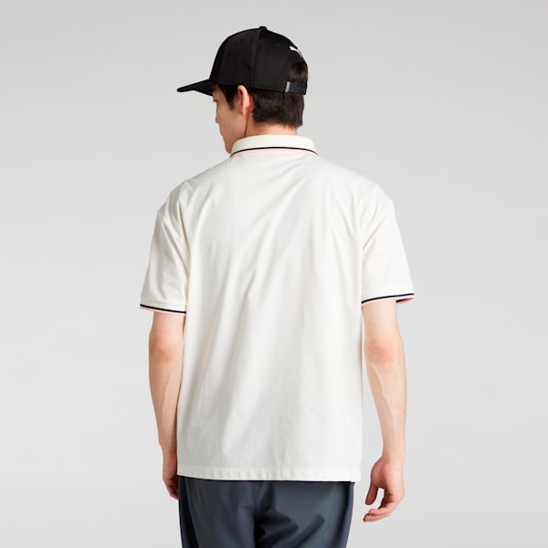 メンズ ゴルフ FOG リブ カラー 半袖 ポロシャツ, Warm White, extralarge-JPN