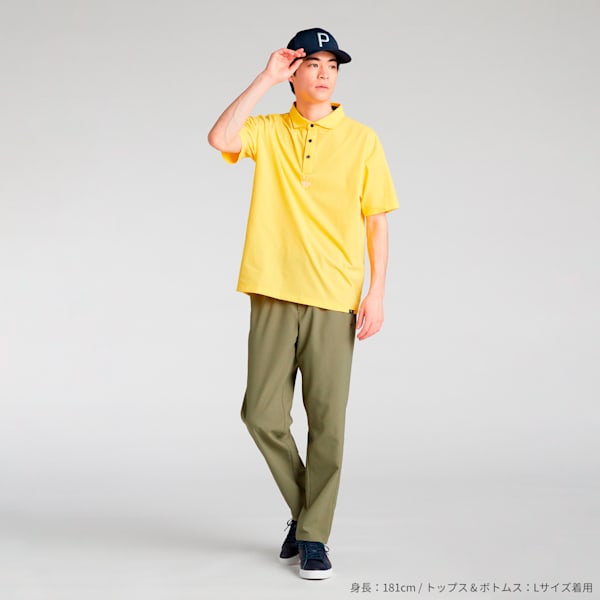 メンズ ゴルフ FOG ソリッド リラックス 半袖 ポロシャツ, Sunny Yellow, extralarge-JPN