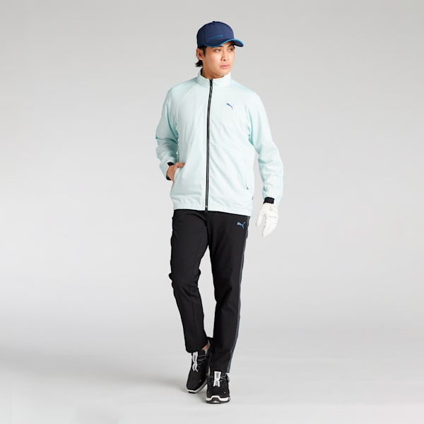 メンズ ゴルフ PF テック ライン ウィンド ブロック フルジップ ジャケット, Peaceful Blue, extralarge-JPN