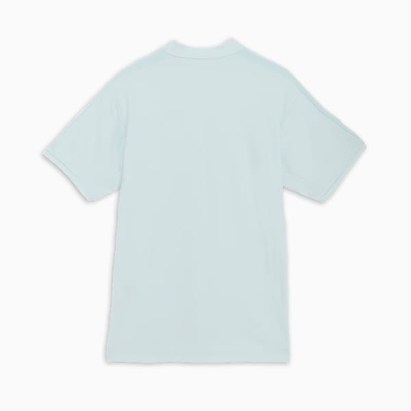 メンズ ゴルフ PF テック ライン 3D モックネック 半袖 シャツ, Peaceful Blue, extralarge-JPN