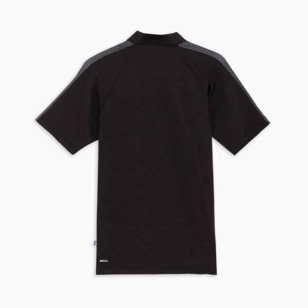 メンズ ゴルフ PF テック ライン クォータージップ 3D モックネック 半袖 シャツ, PUMA Black, extralarge-JPN