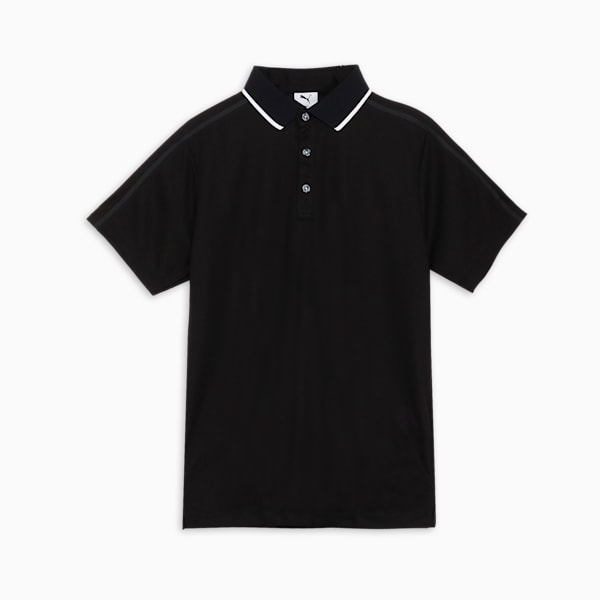 メンズ ゴルフ SB バック プリント ライン 半袖 シャツ, PUMA Black, extralarge-JPN
