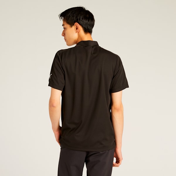 メンズ ゴルフ SB ライン スリーブ モックネック 半袖 シャツ, PUMA Black, extralarge-JPN