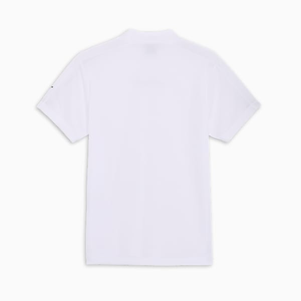 メンズ ゴルフ SB ライン スリーブ モックネック 半袖 シャツ, White Glow, extralarge-JPN