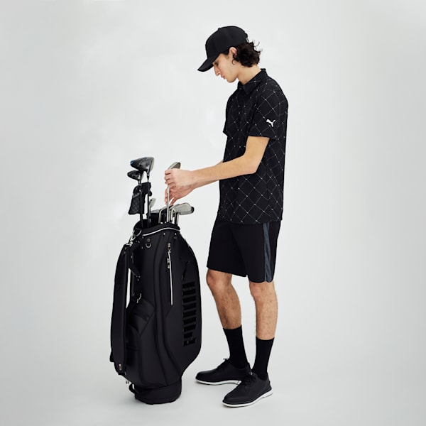 メンズ ゴルフ SB アーガイル AOP 半袖 ポロシャツ, PUMA Black, extralarge-JPN