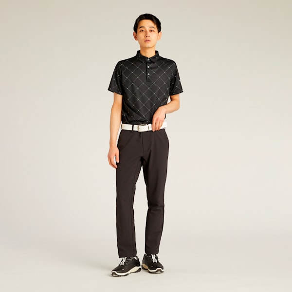 メンズ ゴルフ SB アーガイル AOP 半袖 ポロシャツ, PUMA Black, extralarge-JPN