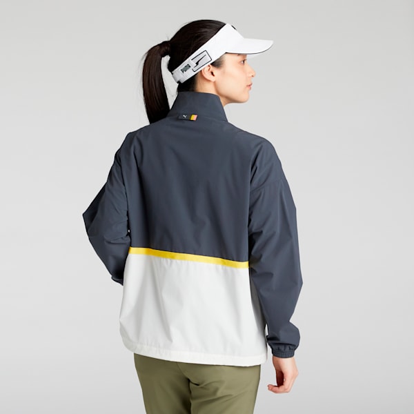 ウィメンズ ゴルフ FOG パネル カラー リラックス フルジップ ジャケット, Strong Gray-Warm White, extralarge-JPN