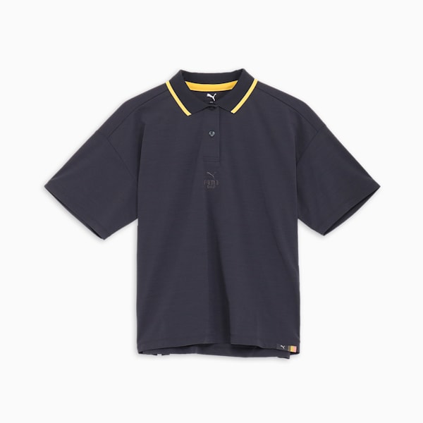 ウィメンズ ゴルフ FOG リブ カラー 半袖 ポロシャツ, Strong Gray, extralarge-JPN