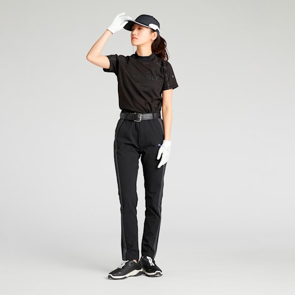 ウィメンズ ゴルフ SB フロント グラフィック モックネック シャツ, PUMA Black, extralarge-JPN
