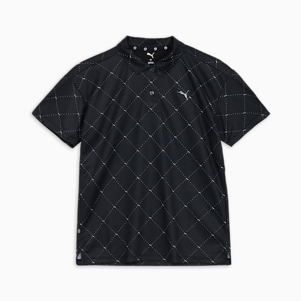 ウィメンズ ゴルフ SB アーガイル AOP 半袖 ポロシャツ, PUMA Black, extralarge-JPN