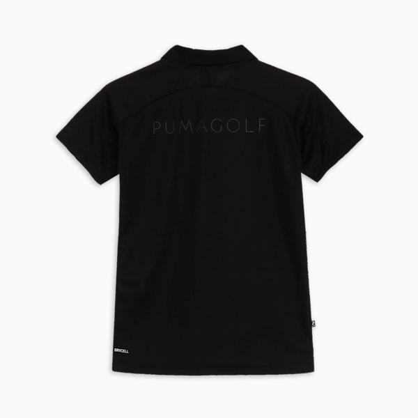 ウィメンズ ゴルフ SB バックプリント ライン 半袖 ポロシャツ, PUMA Black, extralarge-JPN