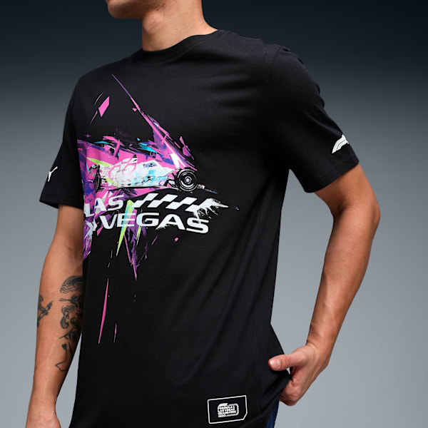 Formula 1 Las Vegas Men's Cotton Race T-shirt, PUMA Black, extralarge-IND