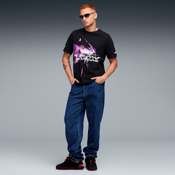 Formula 1 Las Vegas Men's Cotton Race T-shirt, PUMA Black, extralarge-IND