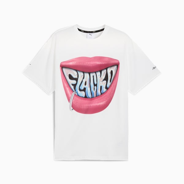 A$AP ROCKY x PUMA Flacko Smile Tee Men, PUMA White, extralarge