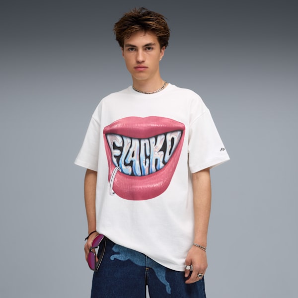 A$AP ROCKY x PUMA Flacko Smile Tee Men, PUMA White, extralarge