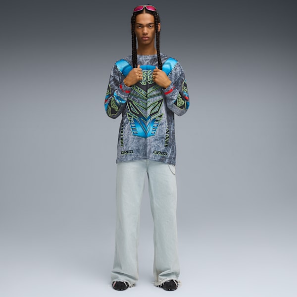 A$AP ROCKY x PUMA Moto Armor Long Sleeve Tee Unisex, PUMA White, extralarge