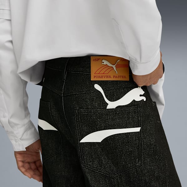 Pantalon en denim imprimé A$AP ROCKY x PUMA pour hommes, PUMA Black-Denim, extralarge
