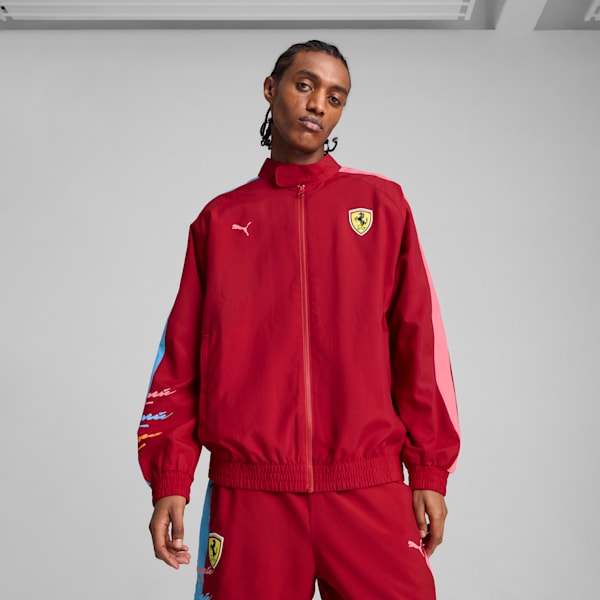 Scuderia Ferrari Miami Limited Edition T7 Jacket Men, Dark Crimson, extralarge