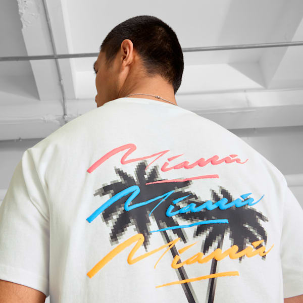 Scuderia Ferrari Miami Limited Edition Graphic Tee Men, PUMA White, extralarge