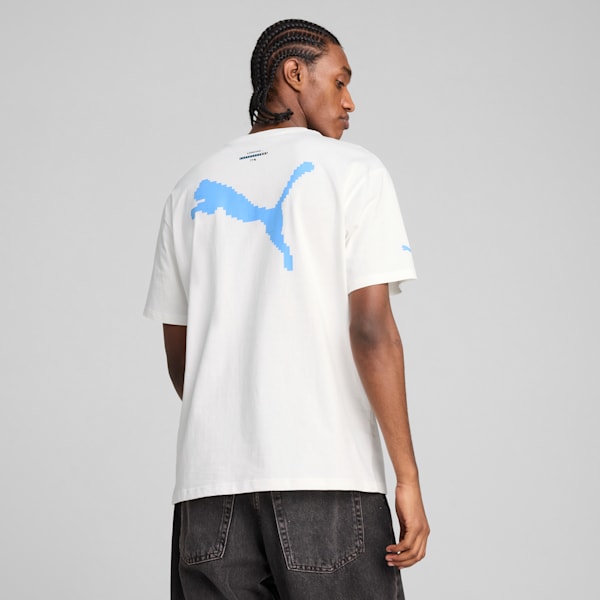 Scuderia Ferrari Miami Men's Motorsport Relaxed Fit Graphic Tee, PUMA White, extralarge-IND