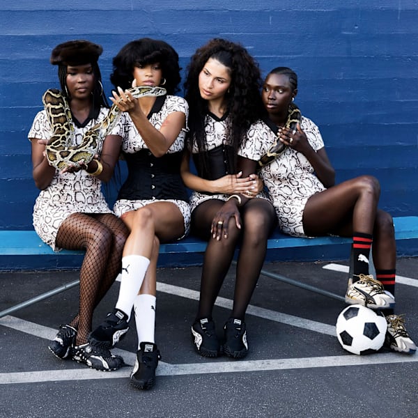 A$AP ROCKY x PUMA Women's Snake Skin Futbol Dress, Frosted Ivory-AOP, extralarge-IND