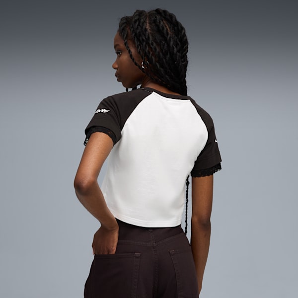 A$AP ROCKY x PUMA Flacko Smile Baby Tee Women, PUMA White, extralarge