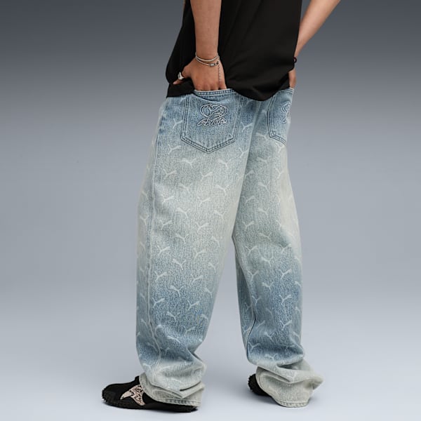 ROCKY Laser Monogram Denim, Faded Denim-AOP, extralarge