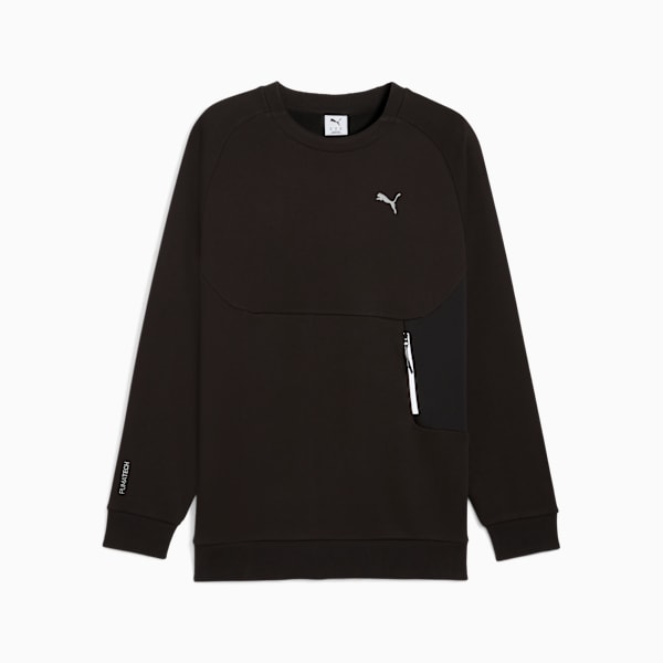 PUMATECH Relaxed Crew Sweat Men, PUMA Black, extralarge