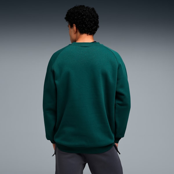 PUMATECH Men's Relaxed Fit Crew Sweatshirt, Green Terrain, extralarge-IND