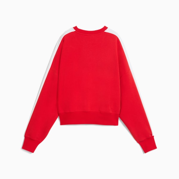 T7 Over-Oversized Crew Women, For All Time Red, extralarge