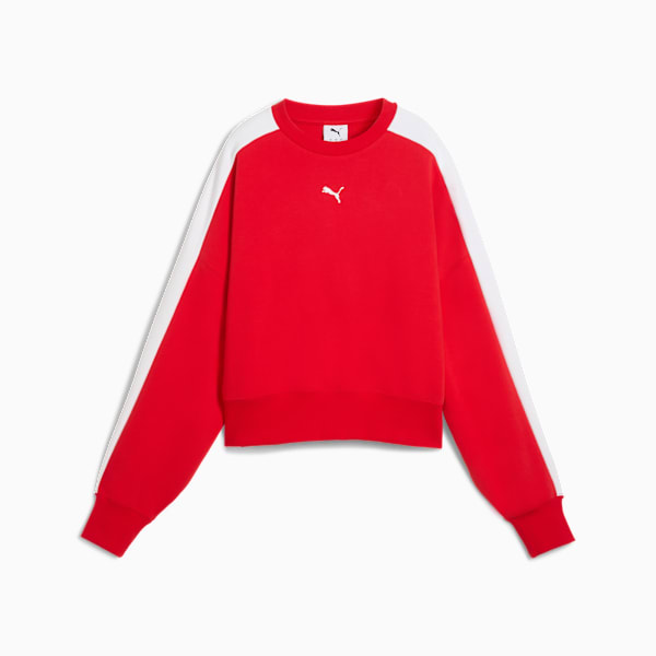 T7 Over-Oversized Crew Women, For All Time Red, extralarge