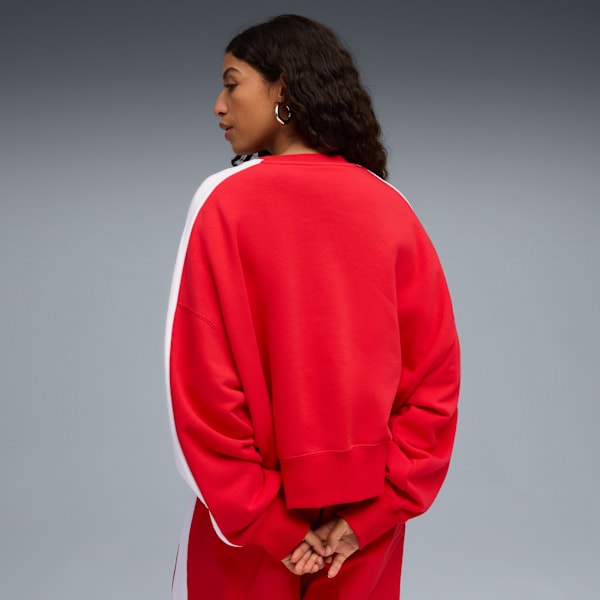 T7 Over-Oversized Crew Women, For All Time Red, extralarge