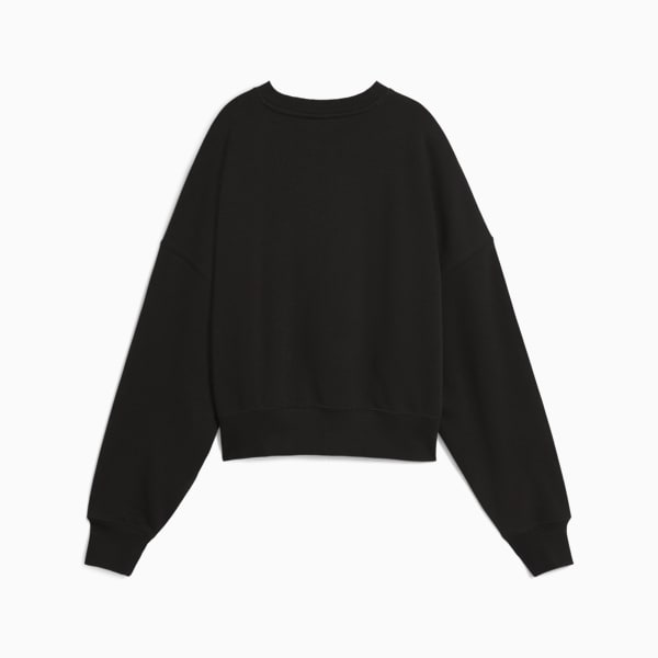 Sports Legacy II Women’s Oversized Crew Sweatshirt, PUMA Black, extralarge-IND