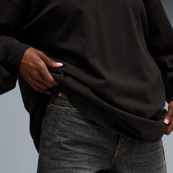 ユニセックス FENTY x PUMA x スマーフ 長袖 Tシャツ, PUMA Black, extralarge-JPN