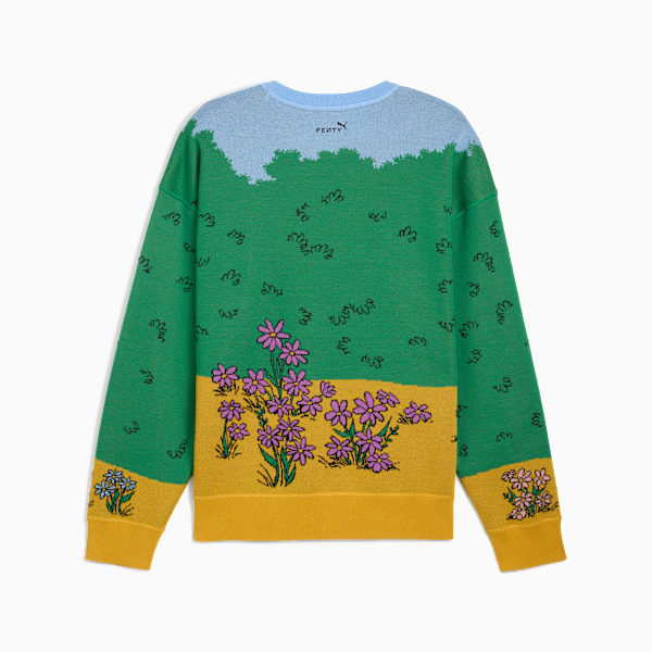 FENTY x PUMA x SMURFS Knit Crew Sweat Unisex, Day Dream, extralarge